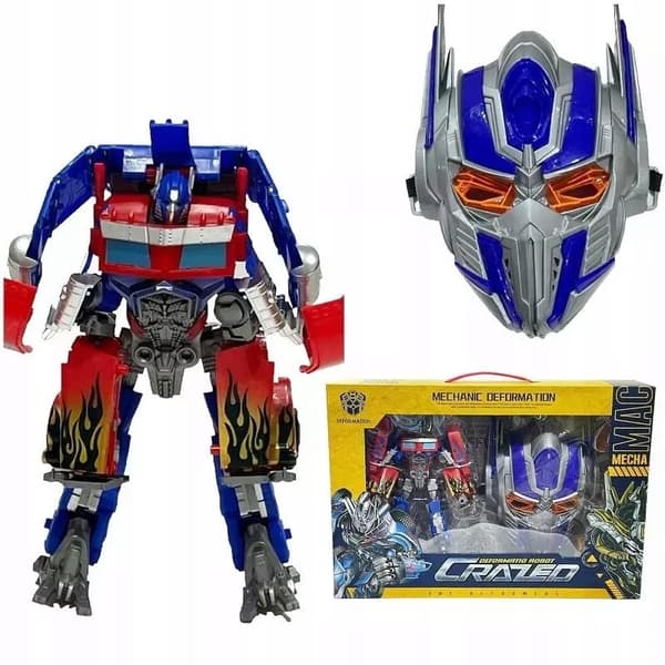 2-in-1 TRANSFORMING ROBOT: VEHICLE + MASK