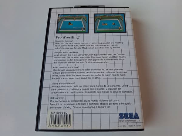 PRO WRESTLING SEGA MASTER SYSTEM ENG SEGA