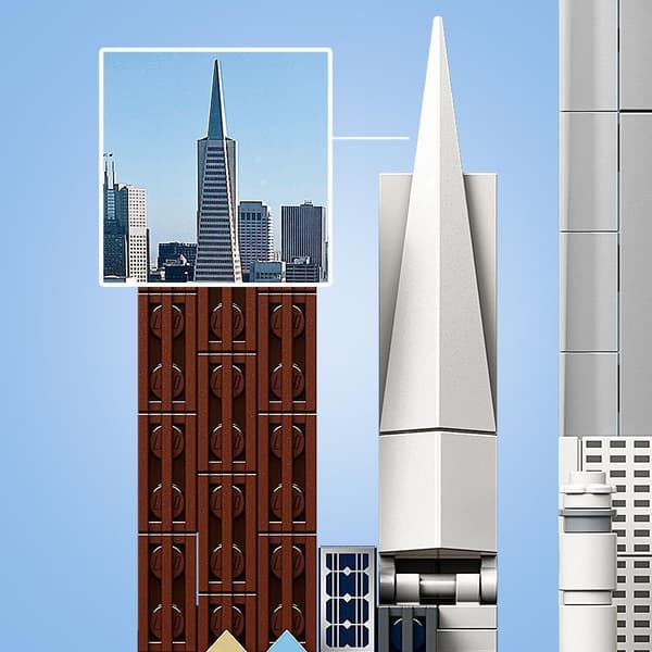 LEGO Architecture 21043 San Francisco (((( dented box ))))