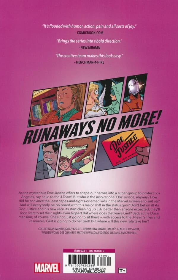 Runaways by Rainbow Rowell, Vol. 5: Cannon Fodder