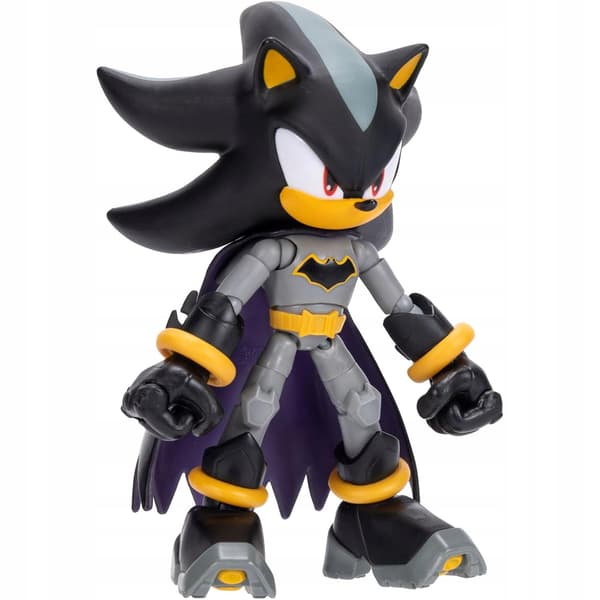 SONIC THE HEDGEHOG X DC JAKKS PACIFIC ORIGINAL SHADOW X BATMAN FIGURE