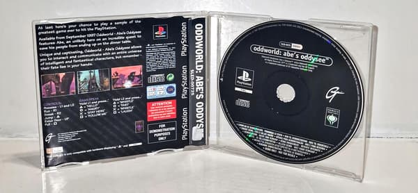 Oddworld: Abe’s Oddysee DEMO PSX disc – in excellent condition