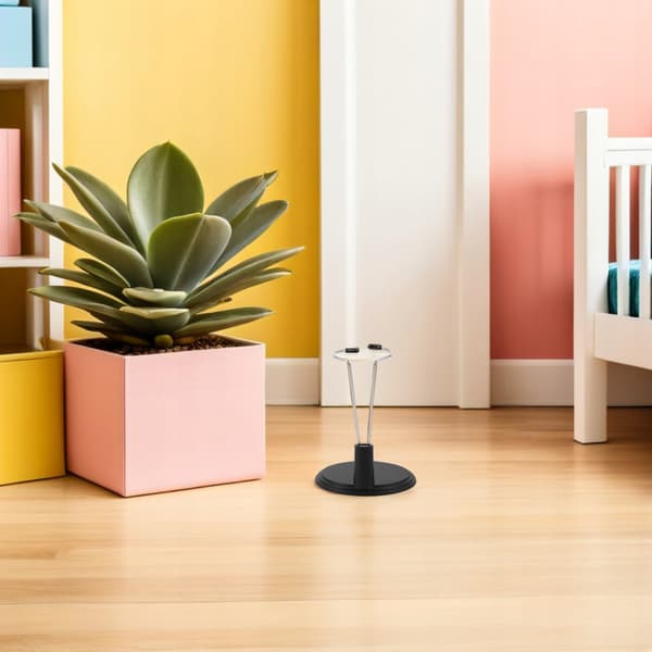 12-PIECE BLACK DISPLAY STAND FOR FIGURINES