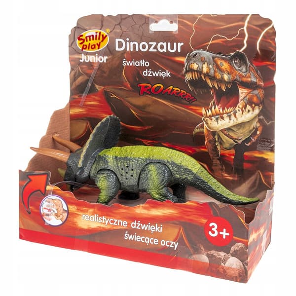 Triceratops – a dinosaur LIGHT SOUND SMILY PLAY