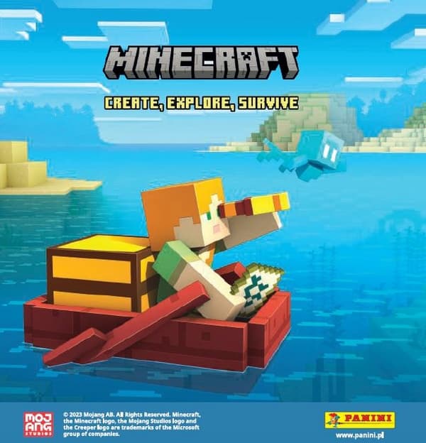 Minecraft Panini Create Explore Survive Value Pack Card Pack 24+2