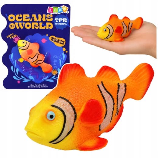 RUBBER CLOWNFISH FIGURINE