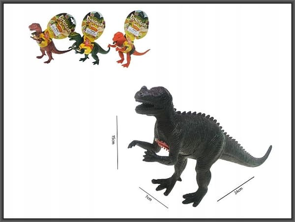 25 cm dinosaur with sound, HHS004