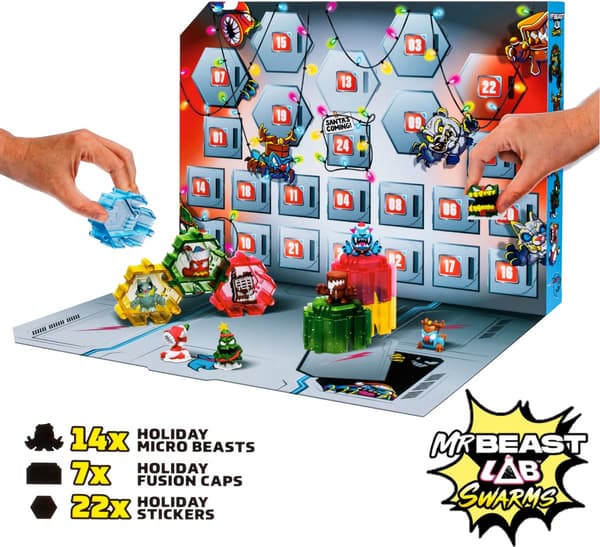 MR BEAST ADVENT CALENDAR – MR BEAST LAB SWARMS FIGURINES