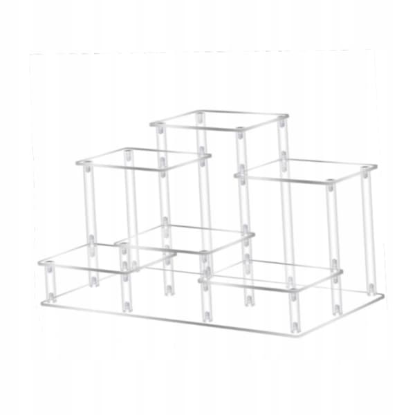 Riser Tiered Display Stand Organiser Small Clear Acrylic Display Shelf