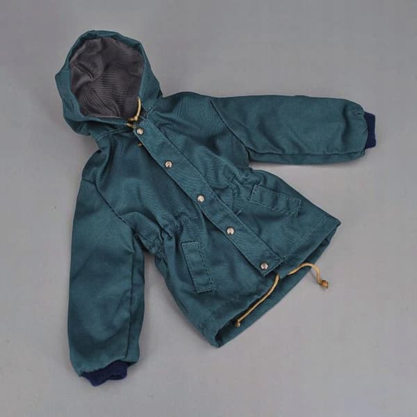 1:6 Men's Coat, plain coat, doll’s house decoration, stylish garment