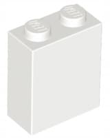 LEGO 3245c 1x2x2 Brick, White, 100 pieces. NEW