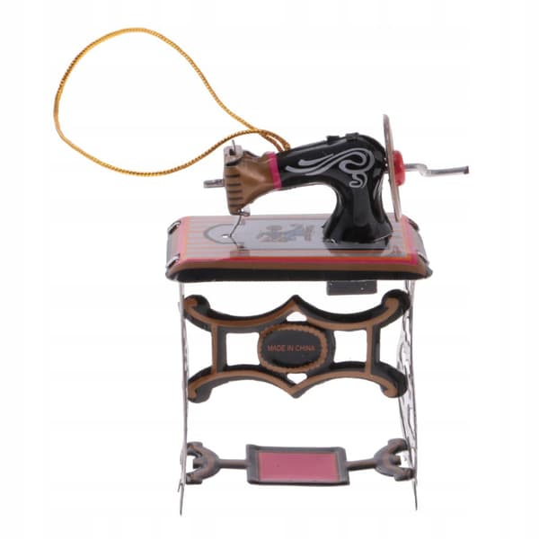 Mini sewing machine Model tin toy Collectables Hanging decoration