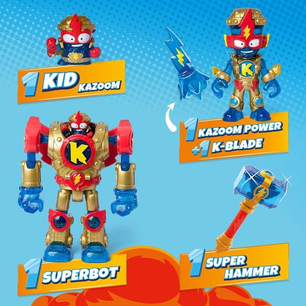Super Zings Things SuperBot Golden Armour 2 ROBOT Figures