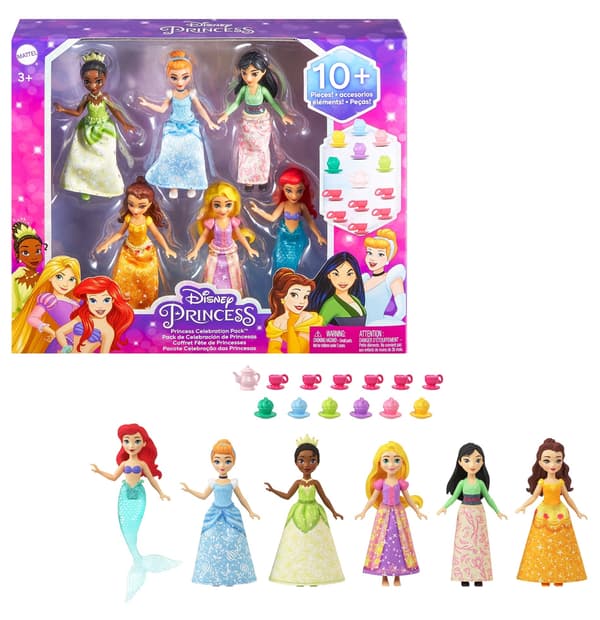 Mattel Disney Princess Small Dolls Set (6 pieces)