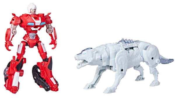 2 TRANSFORMERS BEAST ALLIANCE figures: ARCEE & SILVERFANG F4618