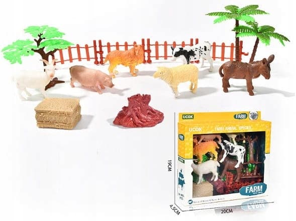 6 pet figures in a box