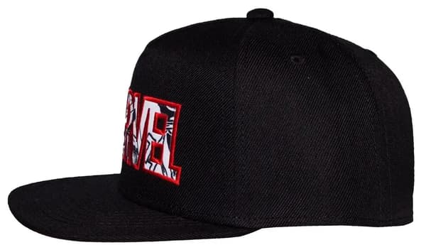 MARVEL LOGO RED AND BLACK CAP