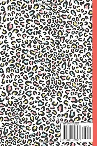 Leopard Notebook: Lined Journal/Notebook, 120 pages, Leopard, Colourful, Playful