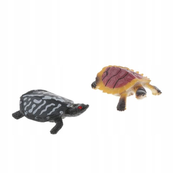 Plastic animal figurines – simulation toys, 8 pieces, including 8 turtles