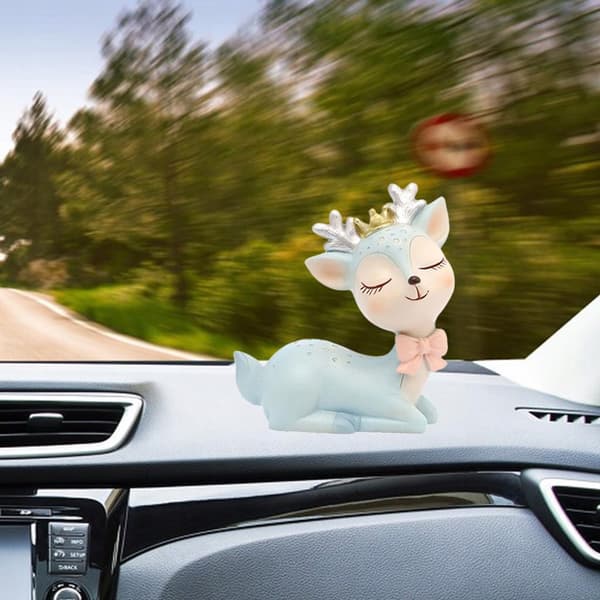 Animals Deer Action Figures Toy Durable decorative handmade dough craft Blue
