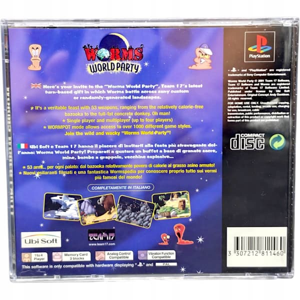 WORMS WORLD PARTY PSX PS1 PlayStation #1