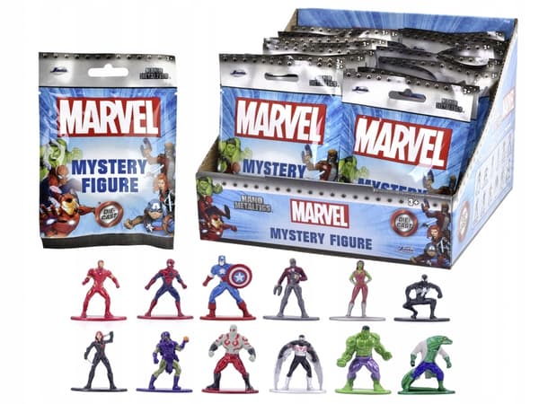 2x JADA MARVEL METAL FIGURINE 4CM BLINDPACK 6625