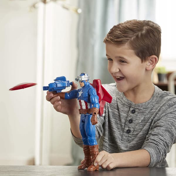 HASBRO CAPTAIN AMERICA BLAST GEAR LAUNCHER E7374