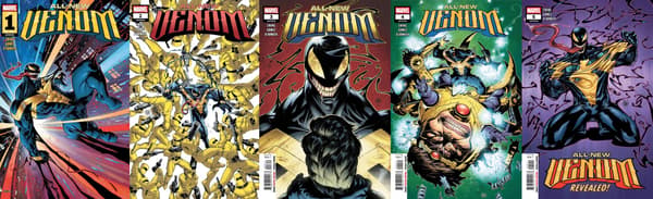 THE PERFECT SET: ALL NEW VENOM 1–5 2025 MARVEL COMICS ANG SC