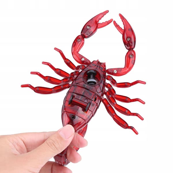 REMOTE-CONTROLLED IR 30M SCORPION – REALISTIC, LIGHT-UP, 3-CHANNEL, RED