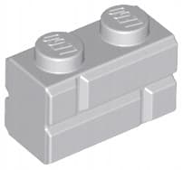 LEGO Bricks, 100-piece set: 1x2 Light Grey Bricks LBG 98283