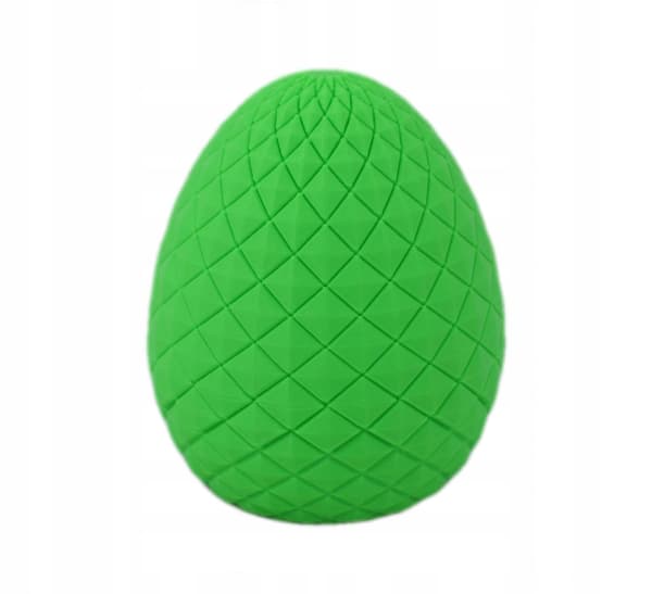 Sani figurine, Medium Egg with Miniature Octopus, 67 x 85 mm, Green