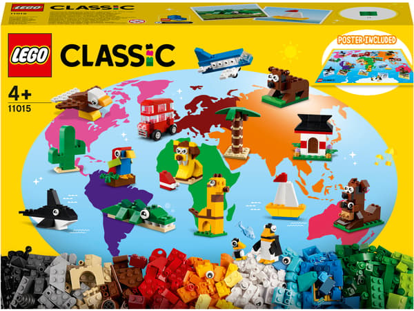 LEGO CLASSIC Animals, Plants, Objects and a Map – Around the World – 11015