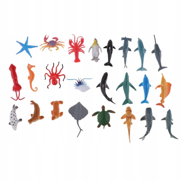 Plastic Life Ocean Animals Display Model Figurines Children's Toy