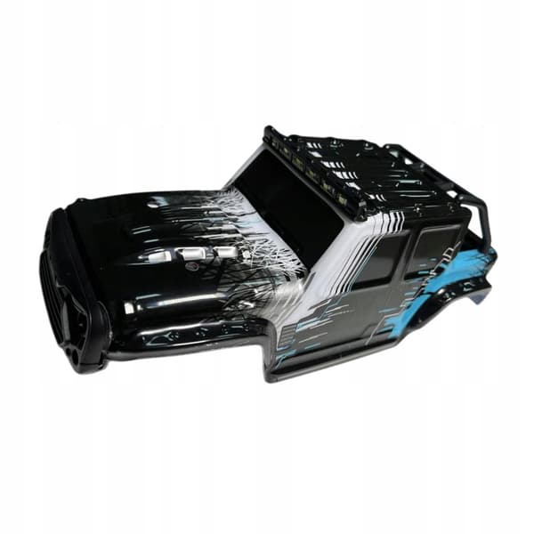 DIY RC Car Shell Canopy – Thickened RC Car Body Modification, Black and Blue