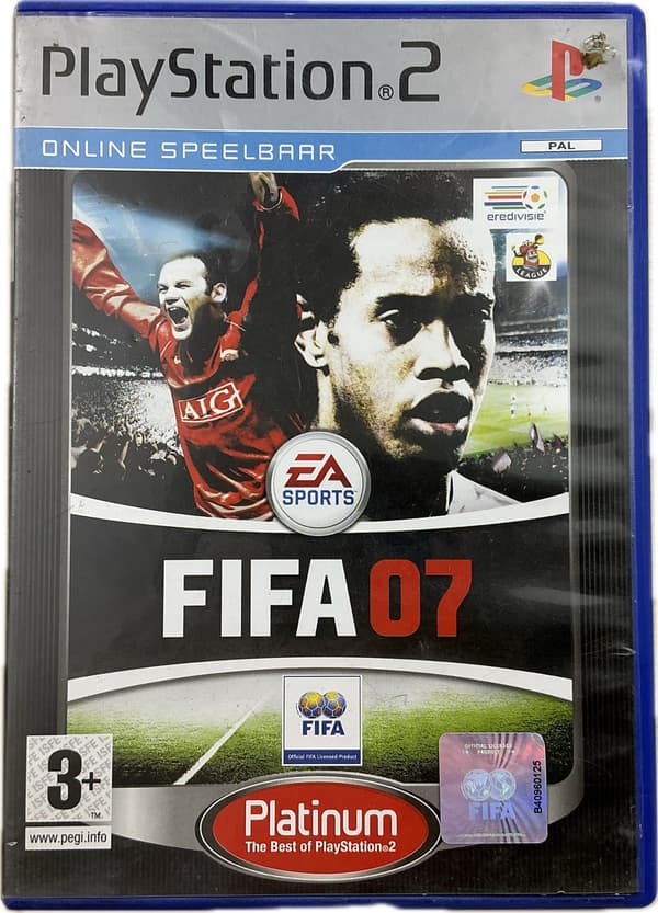 FIFA 07 disc – very good+ condition, complete PS2 set