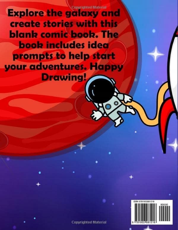 Draw Your Own Comic: Blank Comic Book Space Adventure