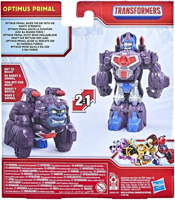 TRANSFORMERS HEROES TEAM ROBOT OPTIMUS PRIMAL 2-in-1 F4442