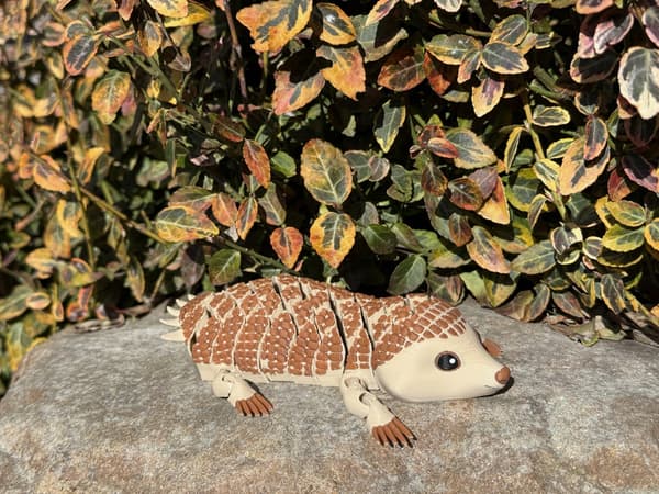 Baby 3D Armoured Ship – segmented, movable figurine | stress-relief gadget