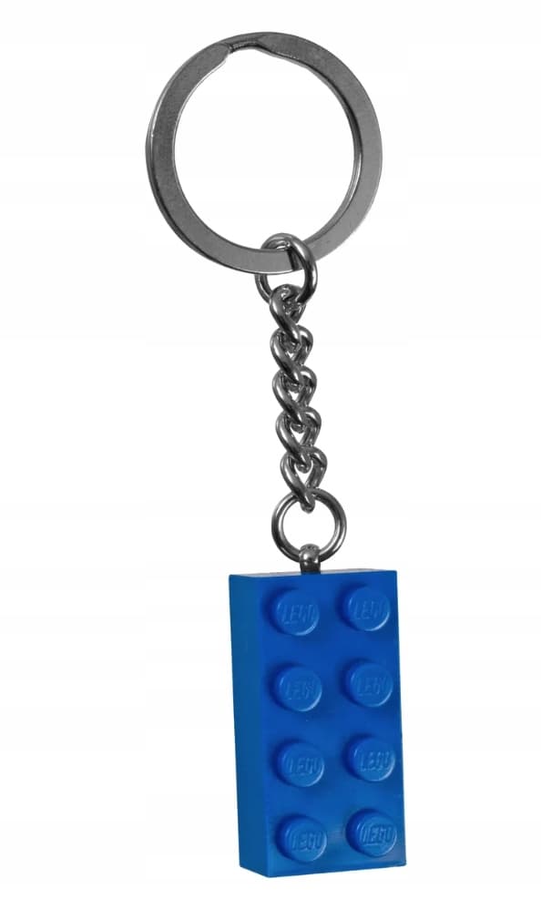 LEGO Keyring 850152 2x4 brick – Blue Brick Keyring – Genuine, New