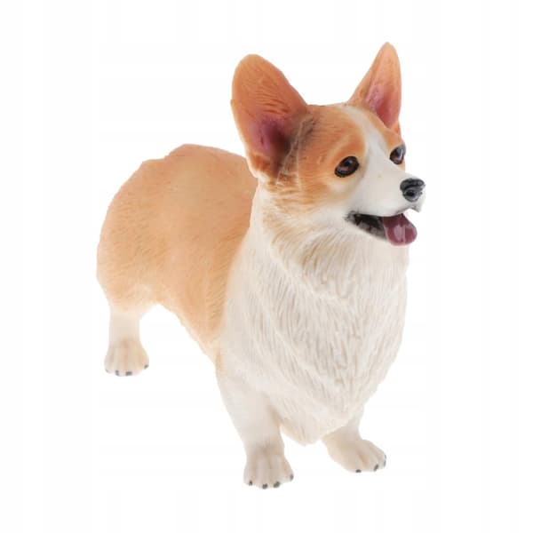 Simulation Animals Model Children’s Educational Toy Decoration, Welsh Corgi A