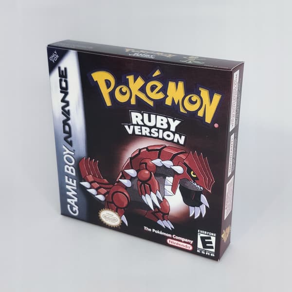 Pokémon Ruby Game Boy Box + Cartridge