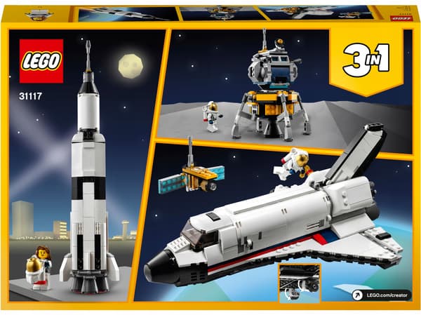 LEGO Creator 3-in-1 31117 Space Shuttle Adventure