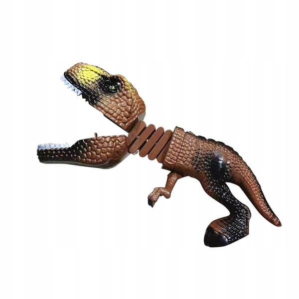 Dinosaur animal figures – New – Parent & Child – Interactive hand-held predator – Brown