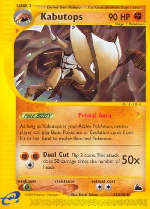 Pokemon TCG Kabutops