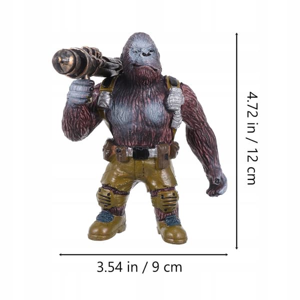2 PCS. REALISTIC PLASTIC ORANGUTAN FIGURINE – DECORATION