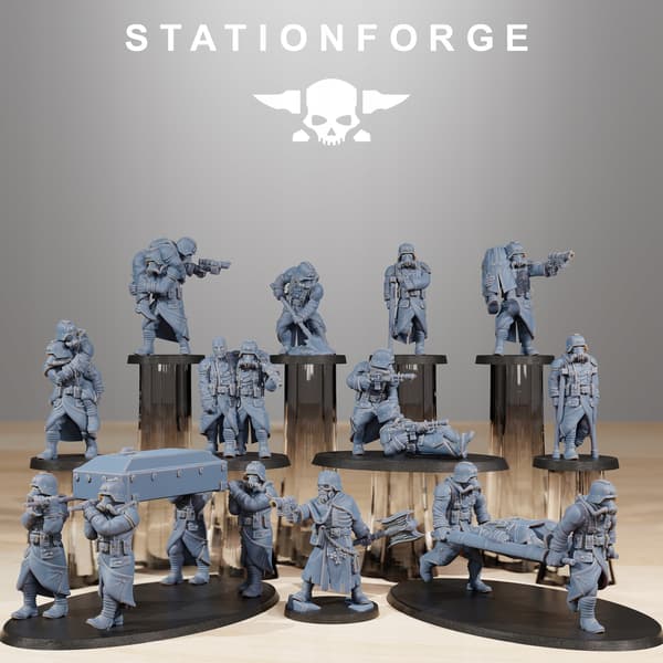 GrimGuard Casualties – Station Forge – 3D-utskrift