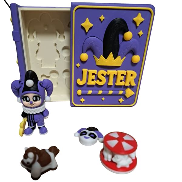 Jester 3D-printed figurine set