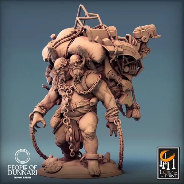 Sand Ettin with a rucksack