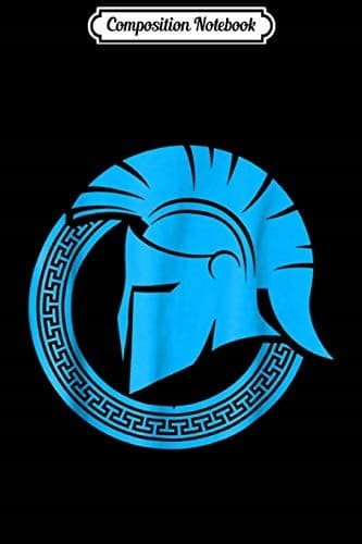 Composition Notebook: Spartan Warrior Helmet – Ancient Greek Gym Journal/No
