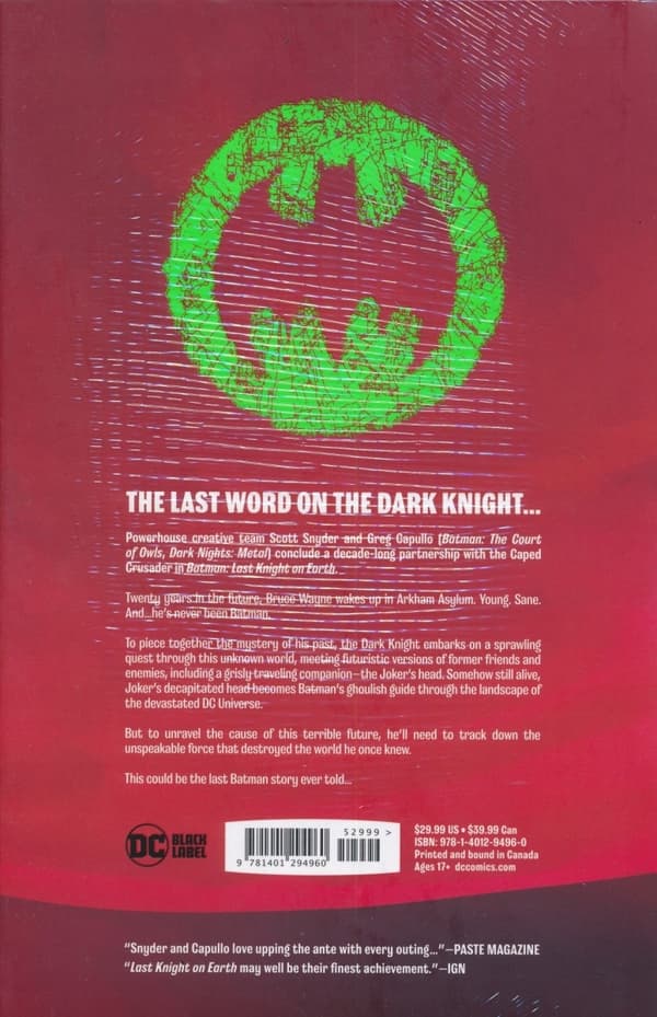 Batman: Last Knight on Earth by Scott Snyder